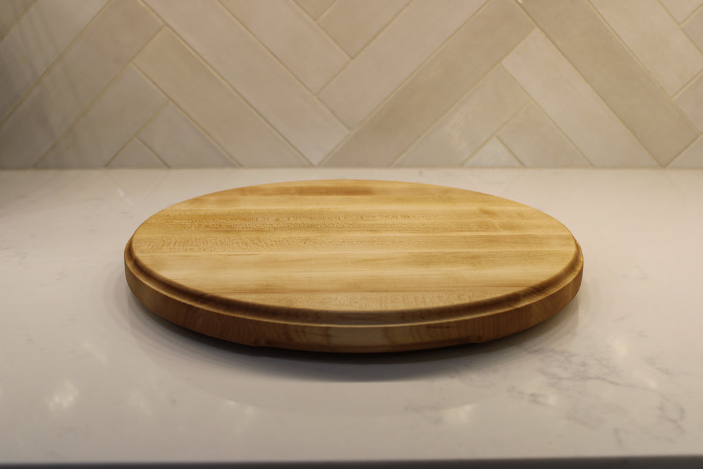 Maple Round Edge Grain Cutting Board 14” Diameter