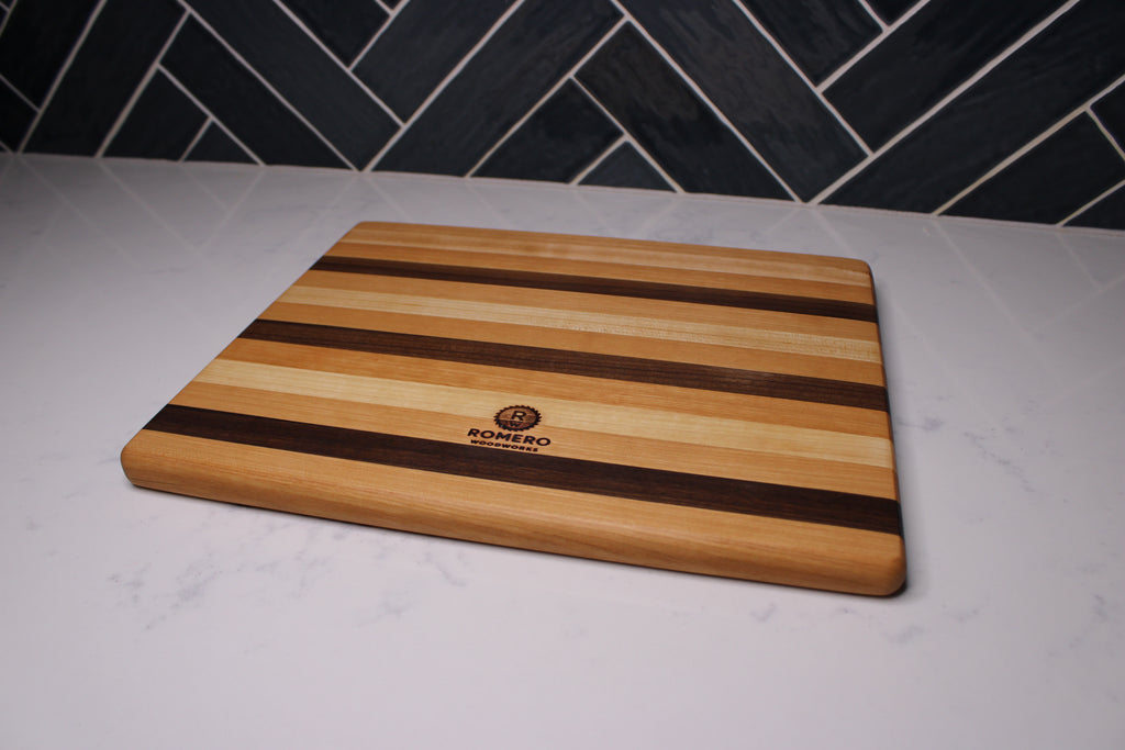 Maple/ Walnut/ Cherry Edge Grain Cutting Board