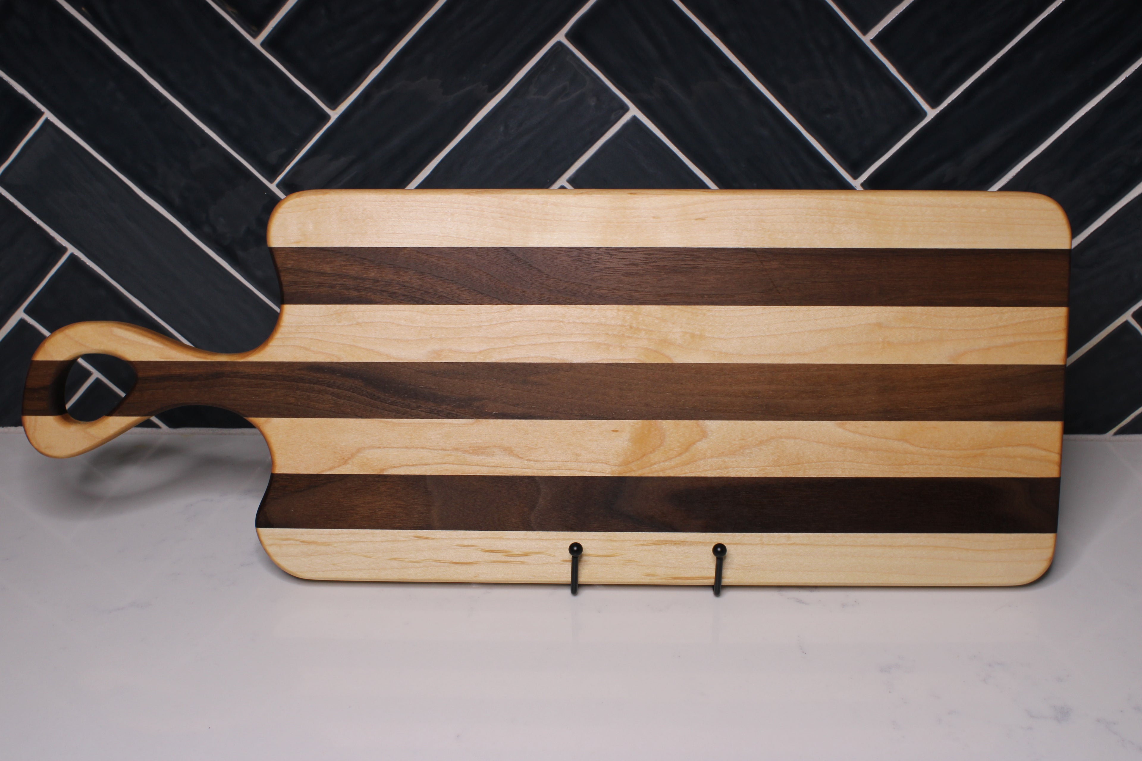 Walnut/ Maple Face Grain Charcuterie Board- 23” x 9”