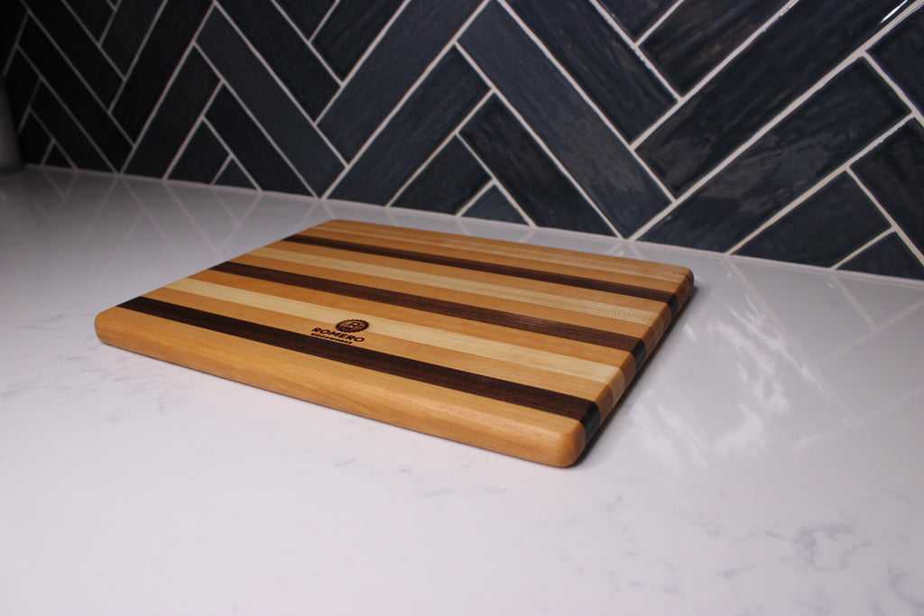 Maple/ Walnut/ Cherry Edge Grain Cutting Board