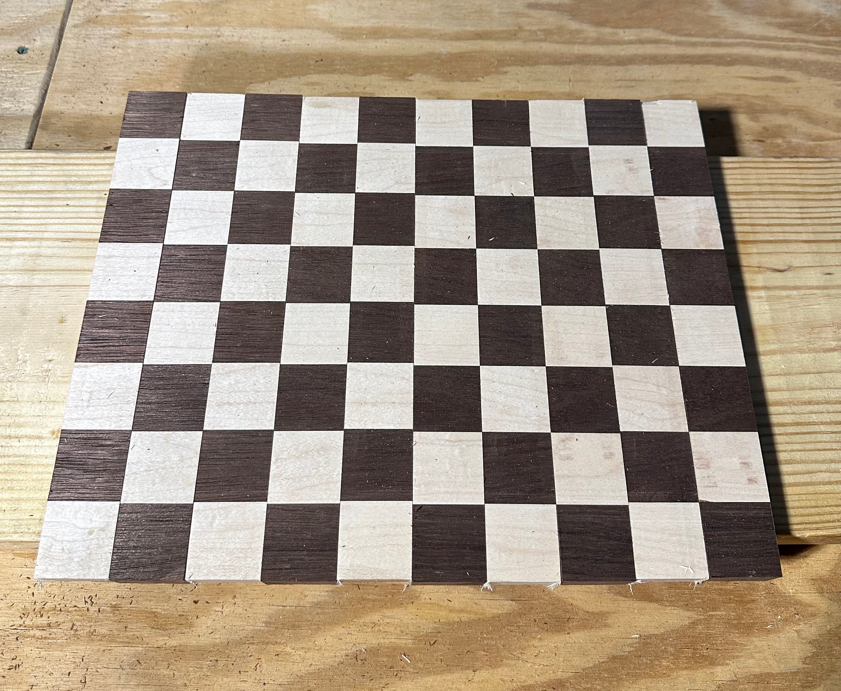Peruvian Walnut / Maple Face Grain Cutting Board- 14" x 11"