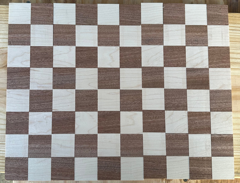 Sapele/ Maple Face Grain Cutting Board- 14" x 11"