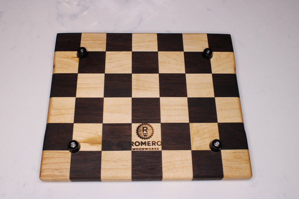 Peruvian Walnut/ Maple Face Grain Cutting Board- 10" x 8"
