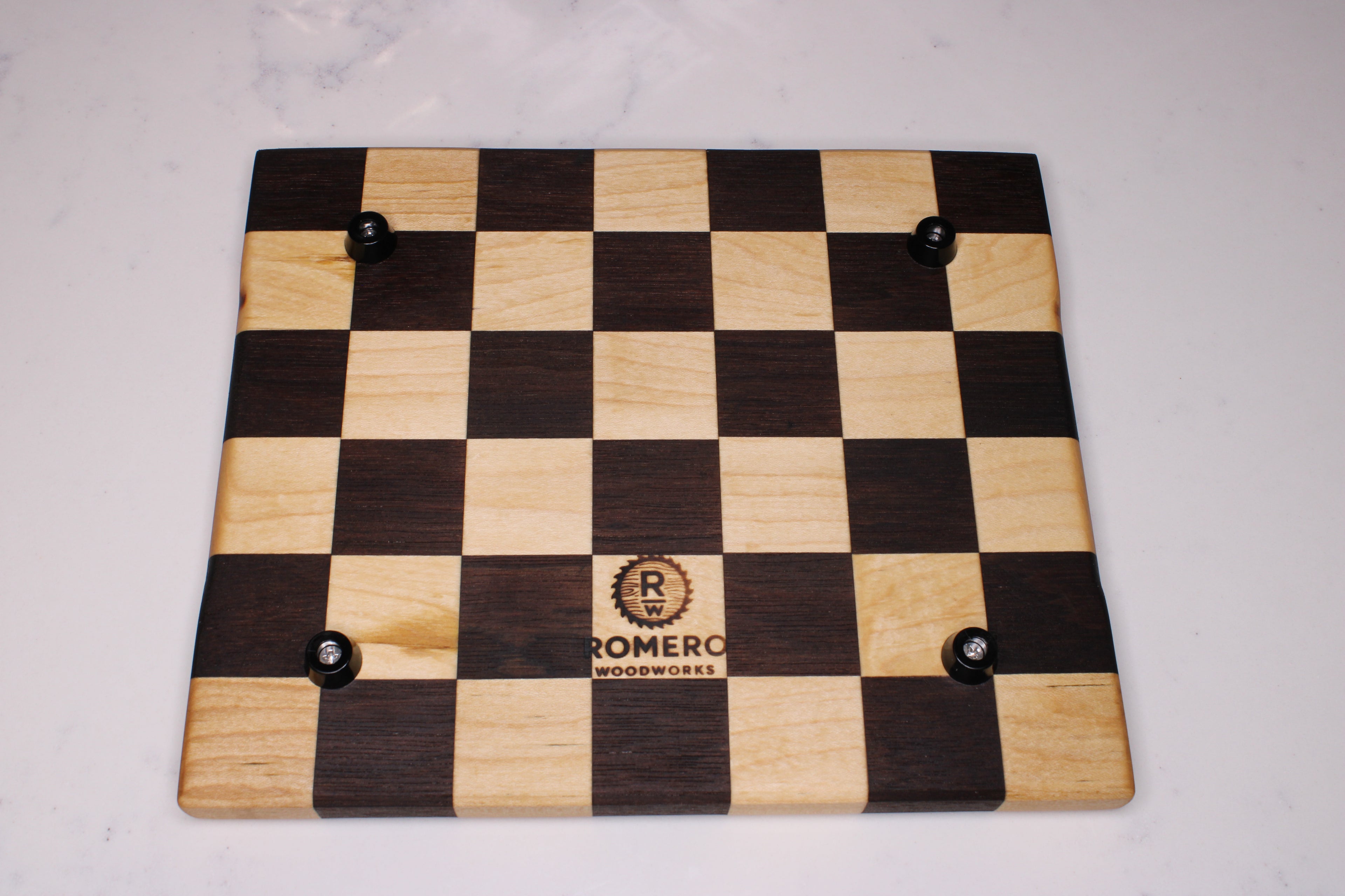 Peruvian Walnut/ Maple Face Grain Cutting Board- 10" x 8"