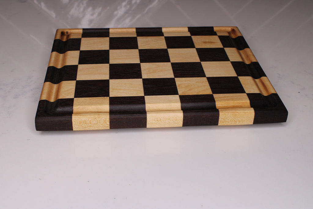 Peruvian Walnut/ Maple Face Grain Cutting Board- 10" x 8"