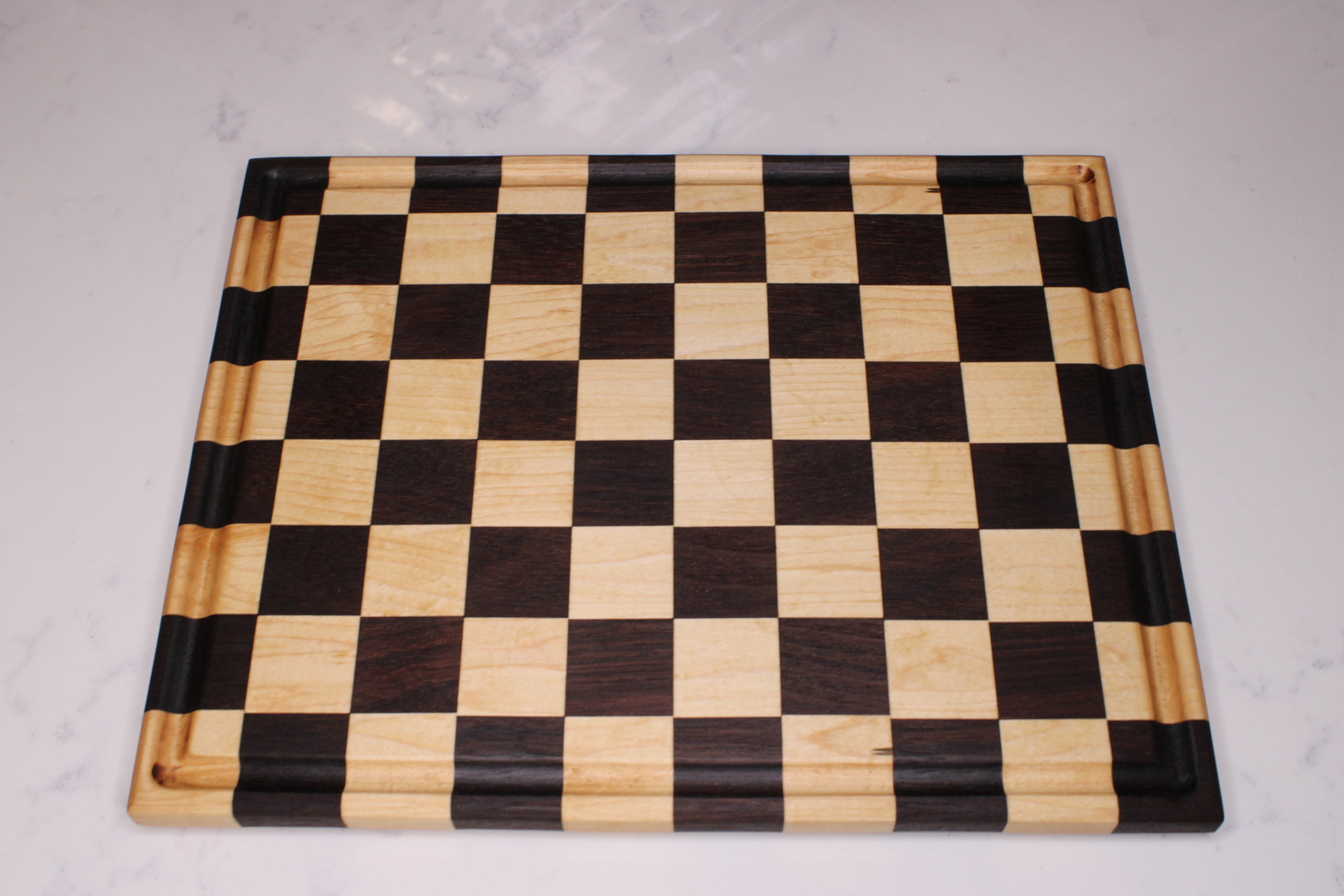 Peruvian Walnut / Maple Face Grain Cutting Board- 14" x 11"