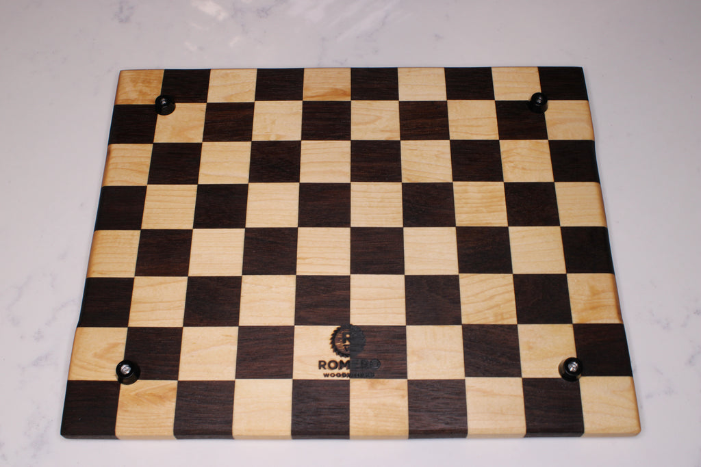 Peruvian Walnut / Maple Face Grain Cutting Board- 14" x 11"