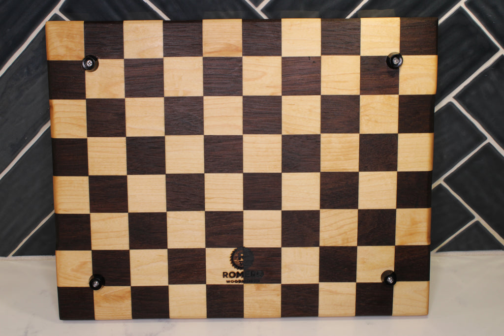 Peruvian Walnut / Maple Face Grain Cutting Board- 14" x 11"