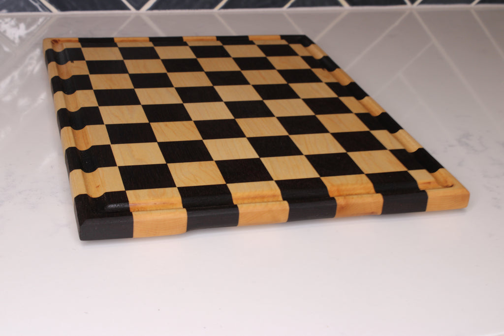 Peruvian Walnut / Maple Face Grain Cutting Board- 14" x 11"